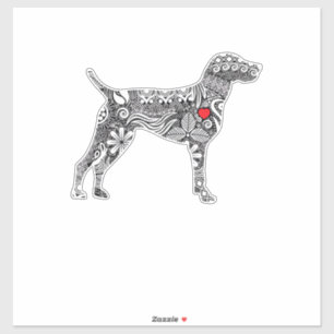 Sticker Pointeur allemand Shorthair I GSP Chien Maman J'ai