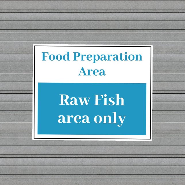 Sticker Poisson cru de préparation alimentaire (Créateur téléchargé)