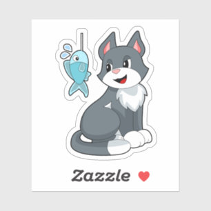 Sticker Poisson de chat