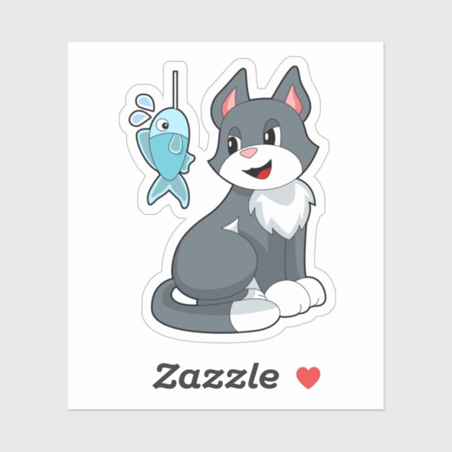 Sticker Poisson de chat (Feuille)