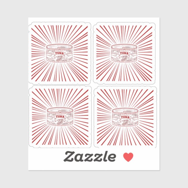 Sticker Poisson de thon (Feuille)