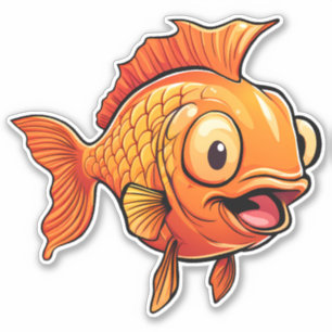 Sticker Poisson d'or