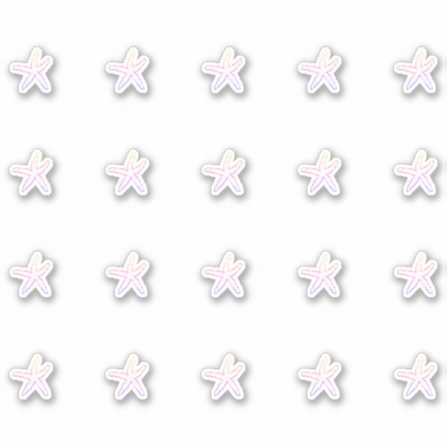 Sticker Poisson rose Motif Cute Vie marine Plage Océan (Devant)