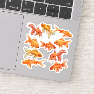 Sticker Poisson rouge
