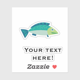 Sticker Poisson vert