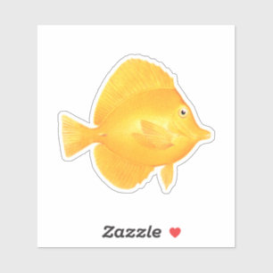 Sticker Poissons jaunes de Tang