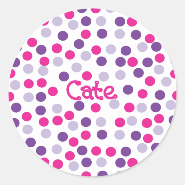 Sticker Poka Dot - Cate 2 (Devant)