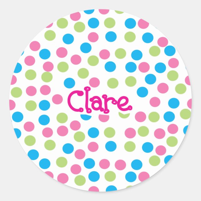 Sticker Poka Dot - Clare 2 (Devant)