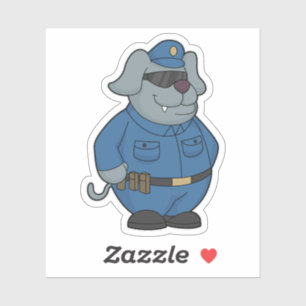 Sticker Police à chiens