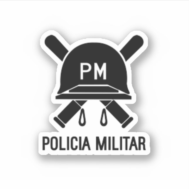 STICKER POLICE MILITAIRE ESPAGNE (Devant)