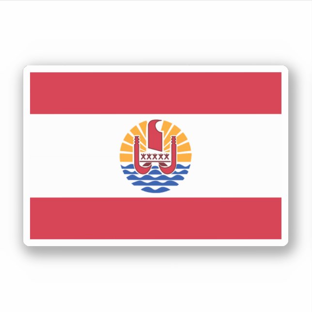 Sticker Polynésie française (Devant)
