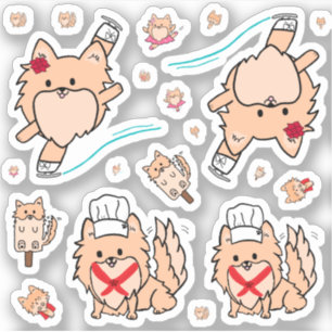 Sticker Pom Cute Assorti