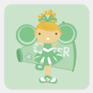 Sticker Pom-pom girl vert KRW Favoriser