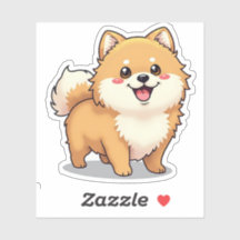 Poméranien, Joueuse Kawaii Render, Petit