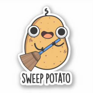 Sticker Pomme de terre Sweep Funny Sweet Pomme de terre