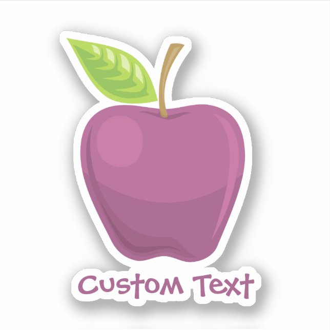 Sticker Pomme pourpre (Devant)