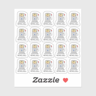 Sticker Pompe à gaz Pétrole Tracker de la facture de rappe