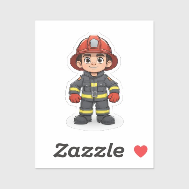 Sticker Pompier (Feuille)