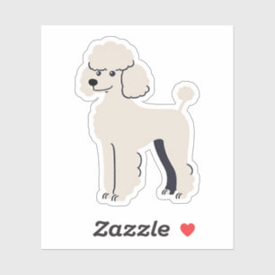 Sticker Poodle mignon