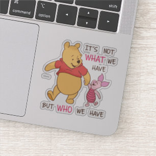 Sticker Pooh et Piglet Ce n'est pas ce que nous avons cit