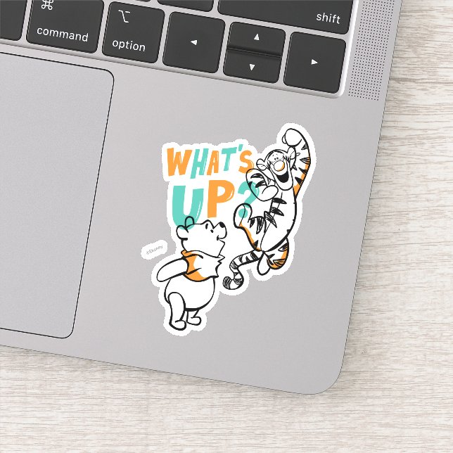 Sticker Pooh et Tigger What's Up ? (Détail)