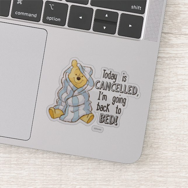 Sticker Pooh | Le jour est annulé (Détail)