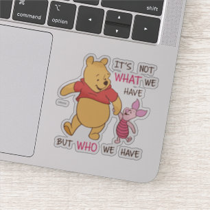 Sticker Pooh & Piglet   Ce n'est pas ce que nous avons cit