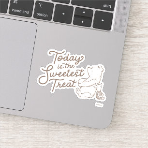 Sticker Pooh & Piglet Classique   Aujourd'hui c'est la Tre