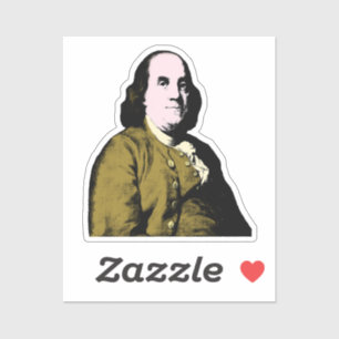 Sticker Pop Art Ben Franklin