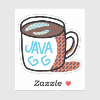 Sticker Pop Art Java Mug