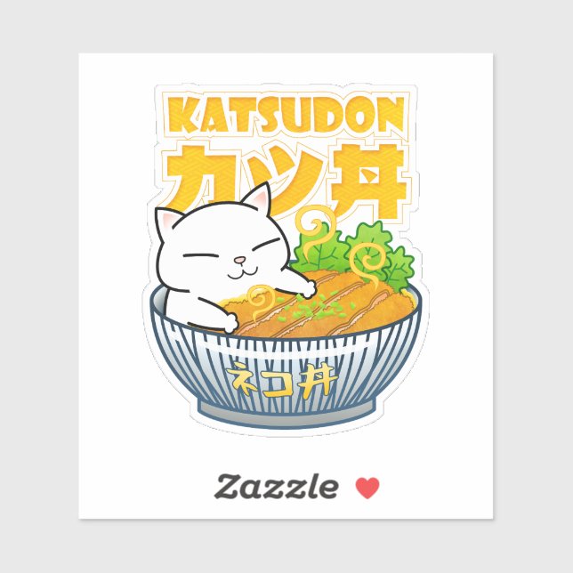 Sticker Porc Katsudon (Feuille)