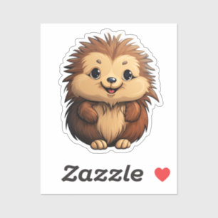 Sticker Porcupine caricaturale