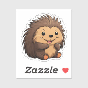 Sticker Porcupine caricaturale