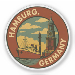 Sticker Port allemand de Hambourg