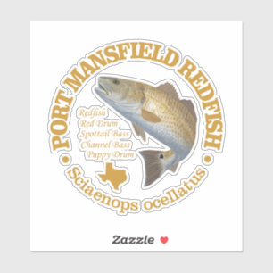 Sticker Port Mansfield (rouget)