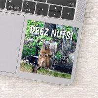 Portable drôle d'écureuil Deez Nuts pour adultes