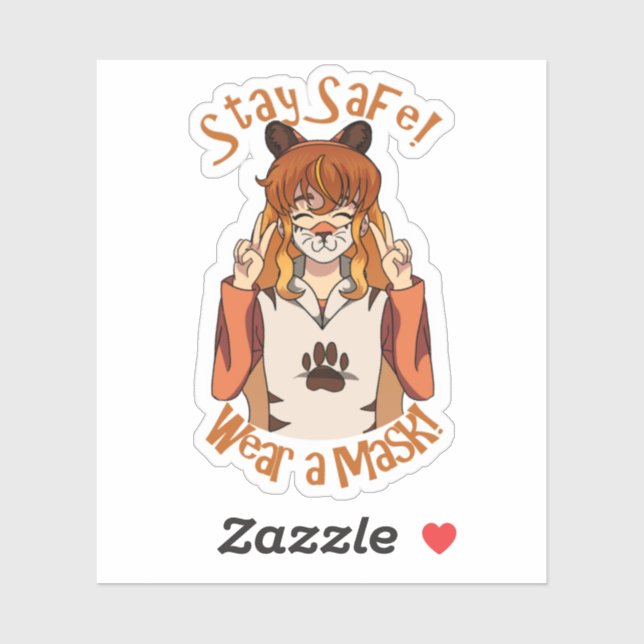 Sticker Portez un Masque ! (Feuille)