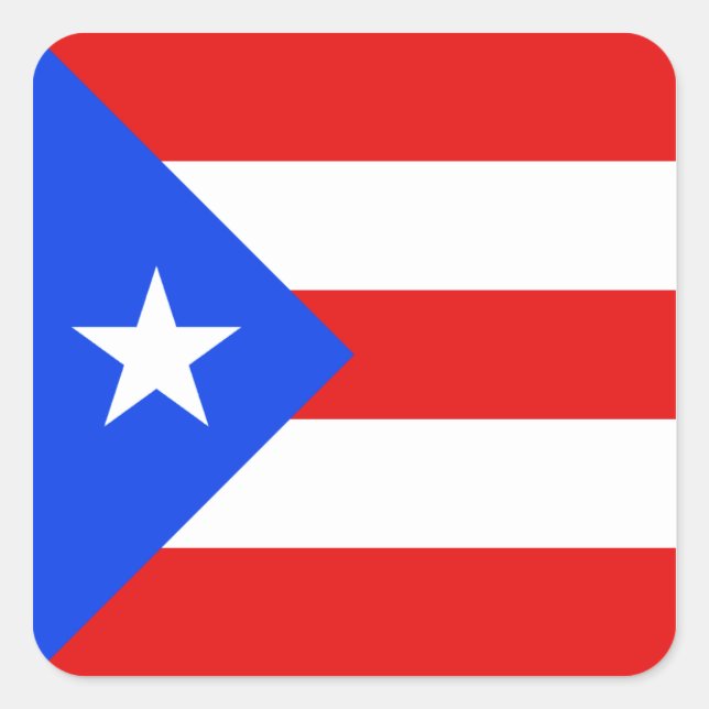 Sticker Porto Rico Flag (Devant)