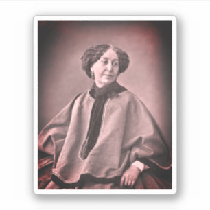Sticker Portrait de George Sand par Nadar