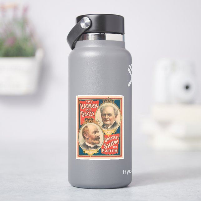 Sticker Portraits De P.T. Barnum Et J.A. Bailey (HydroFlask)