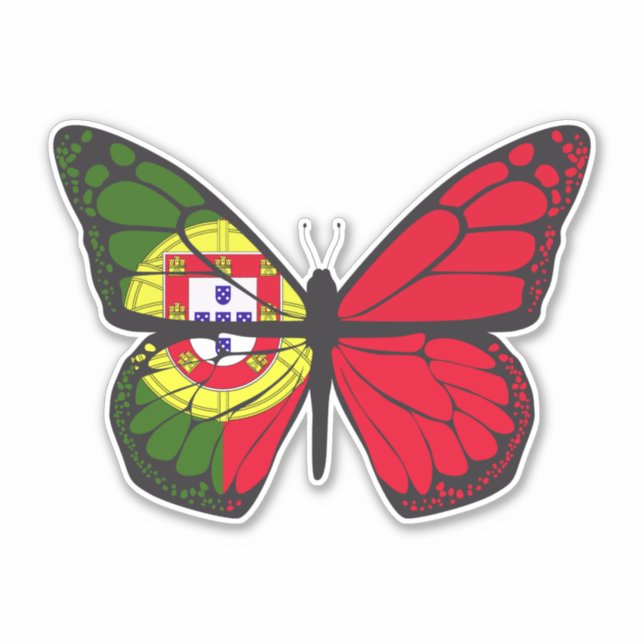 STICKER PORTUGAL BUTTERFLY (Devant)