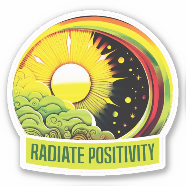Sticker Positivité du rayonnement (Devant)