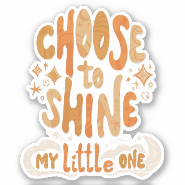 Sticker Positivité du rayonnement : choisissez de faire br (Devant)