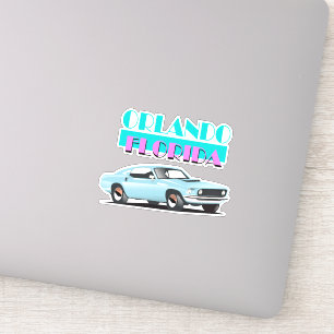 Sticker Poster des années 80 d'Orlando Florida