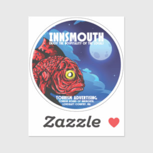 Sticker Poster Vintage voyage Innsmouth Lovecraft