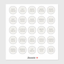 Pot à cosmétique personnalisable blanc de 1,14" de