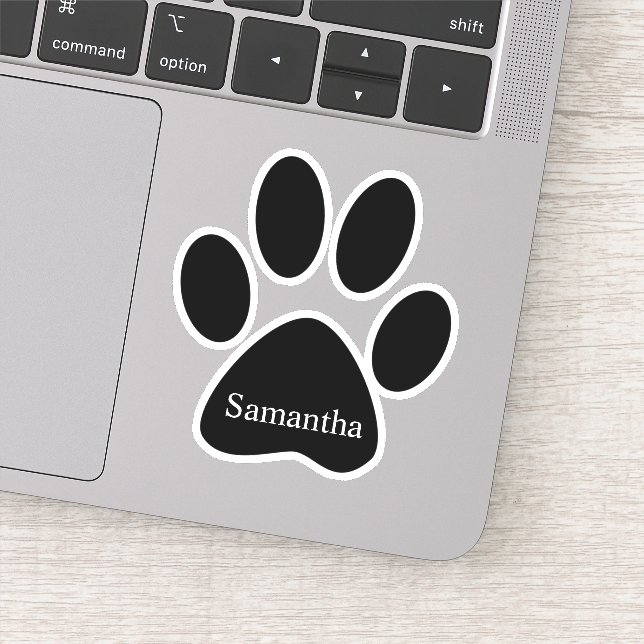 Sticker Pot de chat personnalisé animal de compagnie perso (Détail)