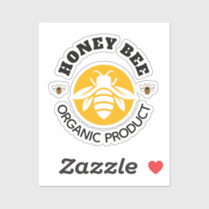 Sticker Pot de miel Abeille à miel Nid d'abeille Apiary