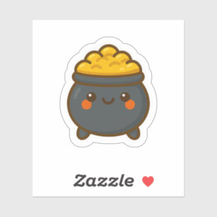 Sticker Pot d'or Kawaii