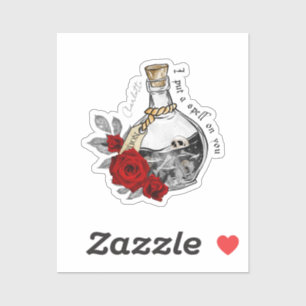 Sticker Potion d'amour sorcière gothique